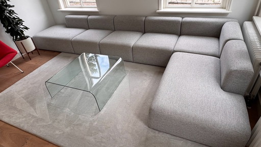 HAY Mags modular designer sofa - XL arrangement - light gray - 460 x 230 cm