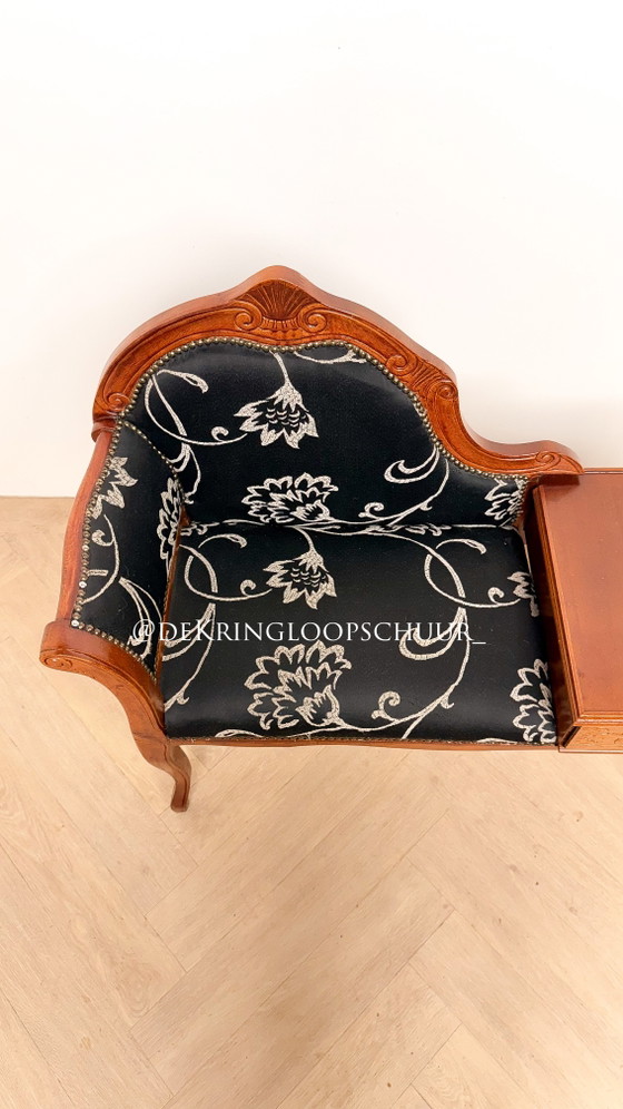 Vintage Telephone Bench Hallway Bench Gossip Bench – Side chairs, Wood (photo 3 of 5)