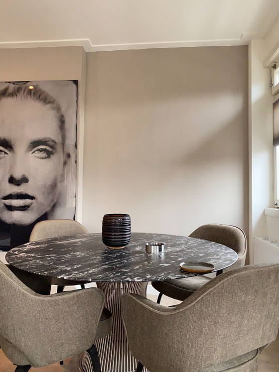 Knoll Warren Platner Portoro Marble Table – Dining tables, polished steel (photo 5 of 6)