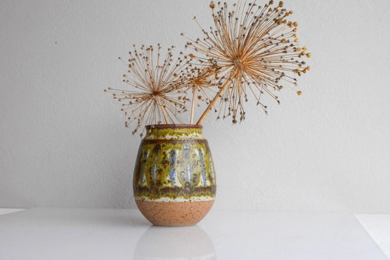 Image 1 of Mid-century modern art Danish pottery vase by Michael Andersen, 1960s