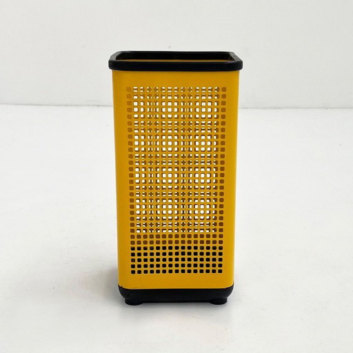 Yellow Perforated Bin / Umbrella Holder from Neolt, 1980s