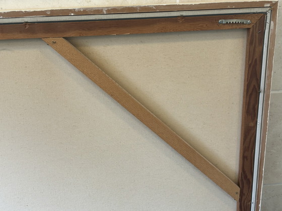 Image 1 of Tableau iconique XXL Vintage Letterman – Zèbres (155x105 cm)