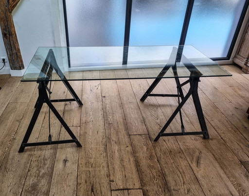 scrivania a cavalletto