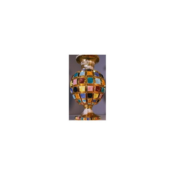 Image 1 of Vintage colored ceramic vase, 1950-1960s