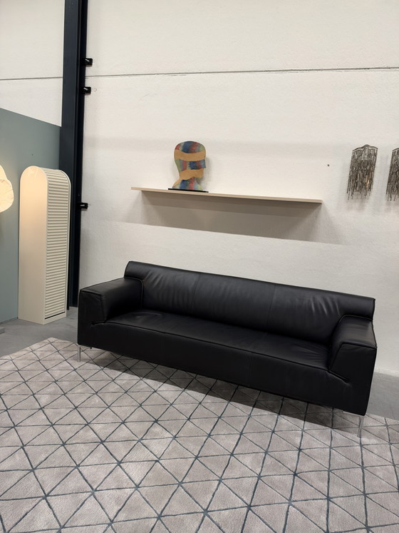 Design on Stock Bloq 3-Sitzer schwarzes Leder, 3-5 Sitzer Sofas (Foto 9 von 9)