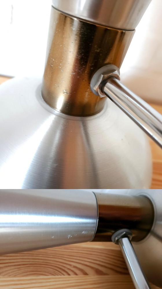 Image 1 of Lampada da parete Herda Diabolo, vintage in alluminio stile spaziale con lampada color bronzo