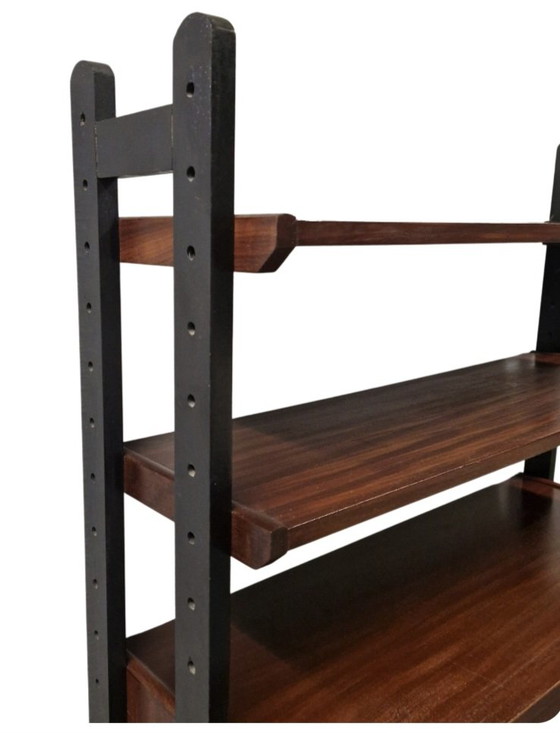 Vintage wall cabinet modular wall rack Formule furniture bookcase – Shelving unit, Wood (photo 2 of 15)