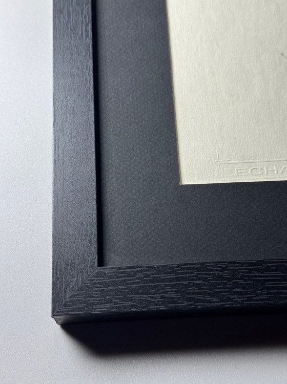 Image 1 of Eugène Eechaut - Original ink drawing – 1969 – Unique work – Framed