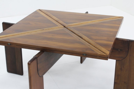 Image 1 of  Vintage uitschuifbare eettafel Silvio Coppola voor Bernini, jaren 60 Italië