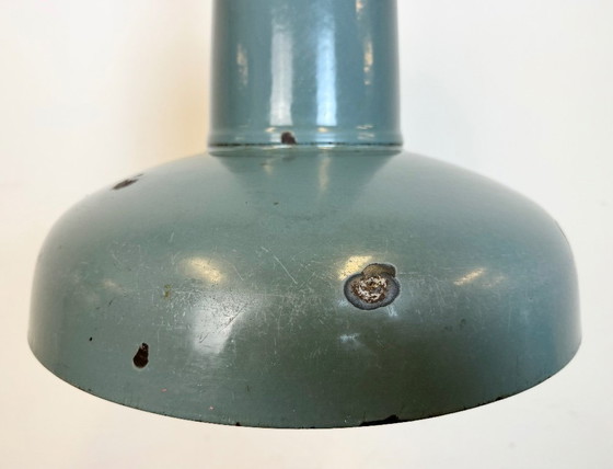 Image 1 of Industrial Grey Enamel Pendant Lamp from Siemens, 1930s