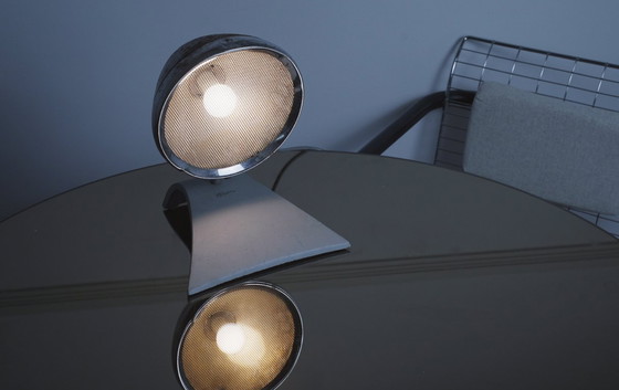 Image 1 of Lampada industriale vintage di Vogel, lampada da lavoro cromata regolabile olandese, illuminazione da studio AV