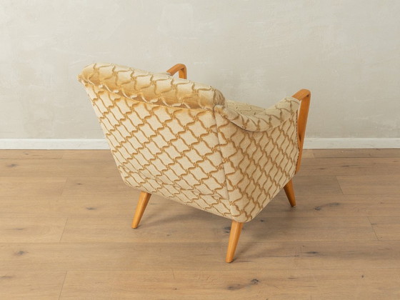 Image 1 of Fauteuil classique à motif géométrique des années 1950