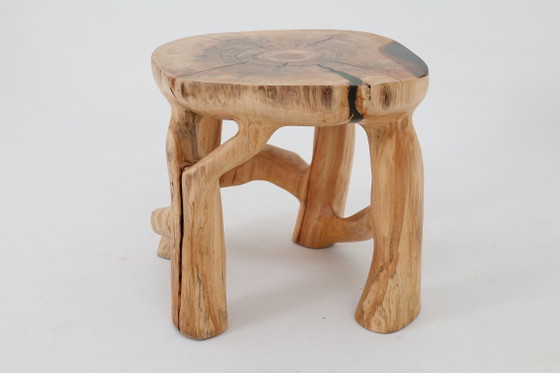 Image 1 of Sculptural Coffee Table, Solid Wood, Contemporary Design, Handmade, Logniture