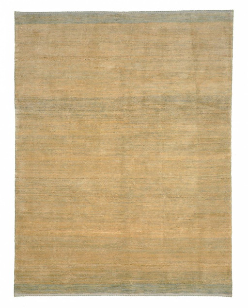 Hand-knotted Gabbeh Loribaft rug - 202 x 157 cm - Natural sand tones & simple elegance