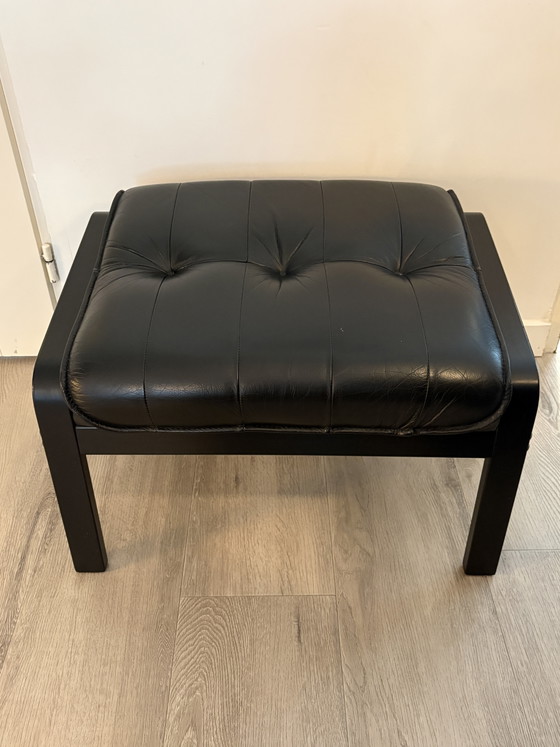Vintage Design Hocker Van Het Deense Merk Unico – Hockers en poefs, Leather, Wood (photo 3 of 15)