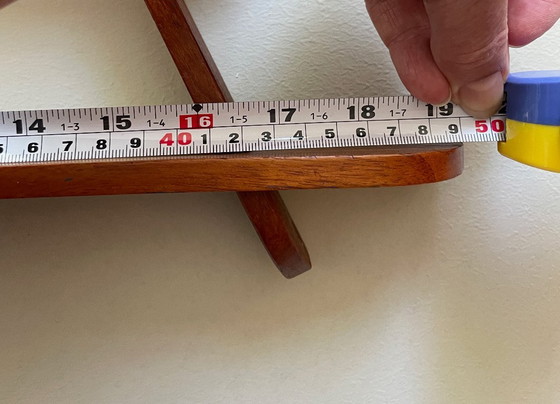 Teak Houten Wandrekje Scandinavisch Mid Century Design Vintage Retro – Wood (photo 16 of 17)