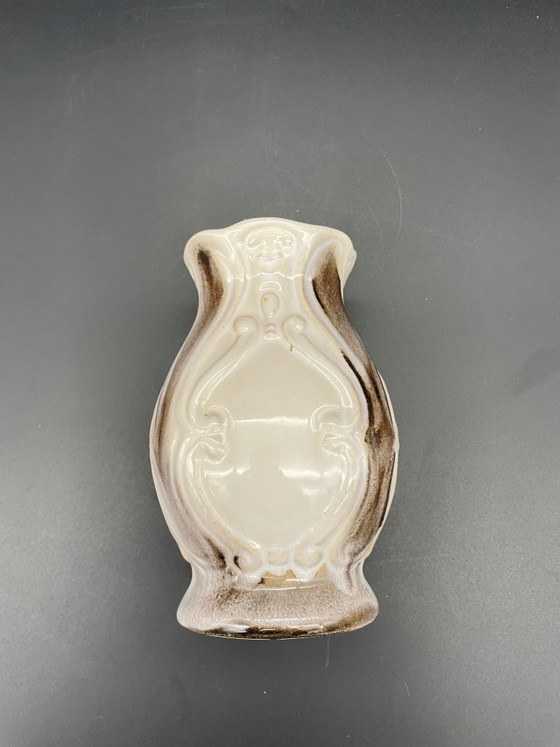 Vase Bay Keramik 620-15 Décor en relief Allemagne de l'Ouest Années 1970 – Ceramic (photo 4 of 7)
