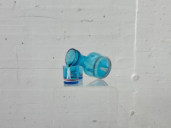 Image 1 of Vintage bar set with decanter and whisky glasses, Italy 1950s