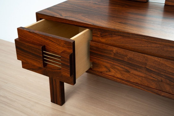 Zweedse spiegel uit het midden van de eeuw met make-upconsole – Ateljé Glas & Trä – Kaptafels, Wood (photo 11 of 11)