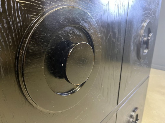 Image 1 of Mobile bar brutalista nero, anni '70