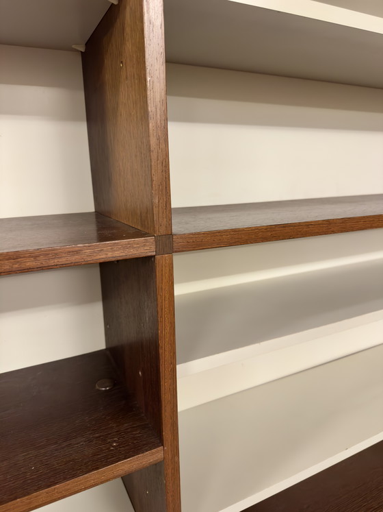 Image 1 of Vintage Pastoe modulair wengehouten wandmeubel 
