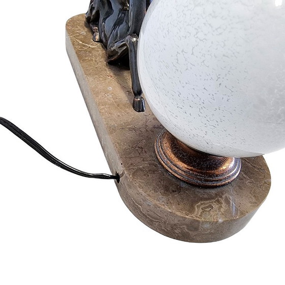 Image 1 of Lampe Art Déco avec cerf