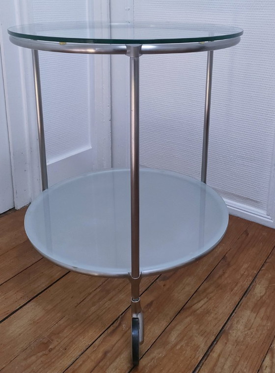 Image 1 of tavolino in vetro e metallo strind di ehlen johansson