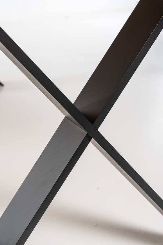 Image 1 of Micheldenolf Trunk Table With Metal X Legs