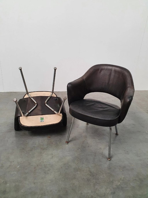 Poltrona direzionale Saarinen Knoll De Coene vintage