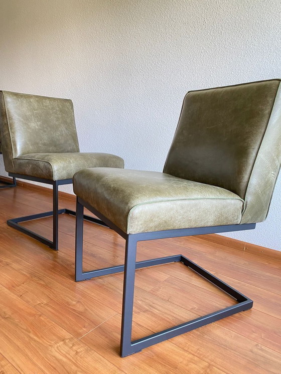 Image 1 of dining room bench + 2 dining room chairs (set) & dining table