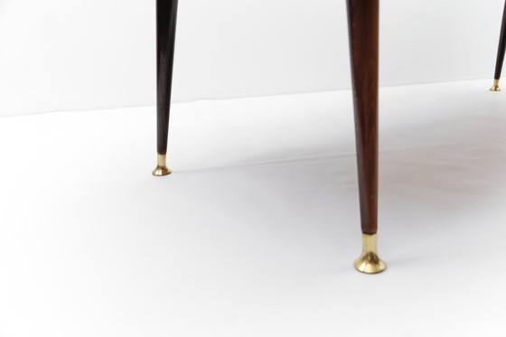 Image 1 of Grande scrivania con dettagli in ottone, Germania anni '50