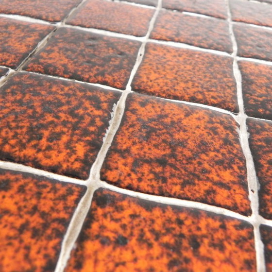 Image 1 of Brutalist salontafel, tegeltafel met 36 tegels, jaren 50