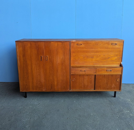Vintage teak highboard, 1960s
