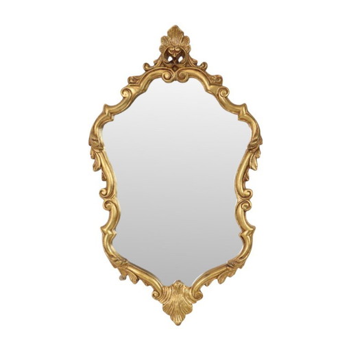 Klassieke Gouden Kuifspiegel Frankrijk Barok Stijl 74cm – Glass