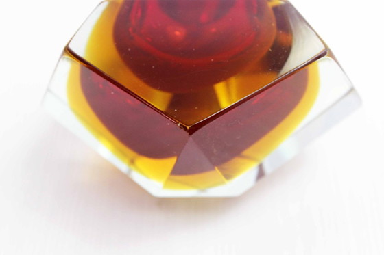 Image 1 of Cendrier Diamant en verre de Murano