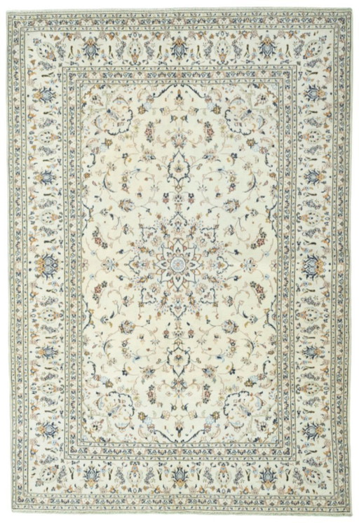 Elegant hand-knotted Kashan cork oriental rug - 290 x 200 cm