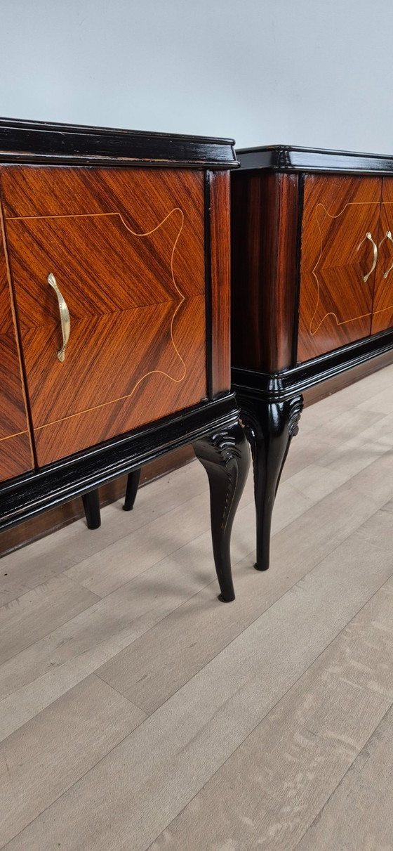 Image 1 of Art Deco bedside tables "Vanity" from the land of the sun (Castrocaro Terme)