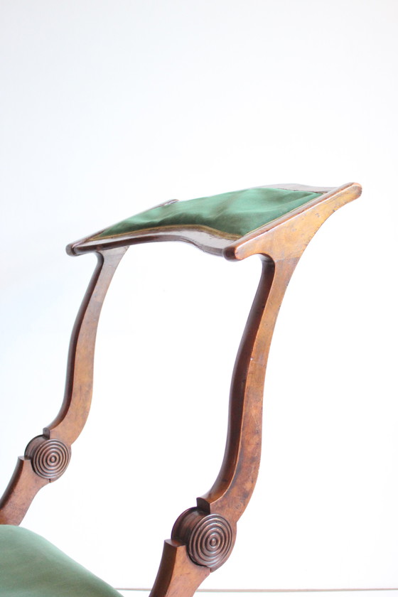 Image 1 of Viktorianischer metamorpher Gebetshocker und Stuhl Prie Dieu