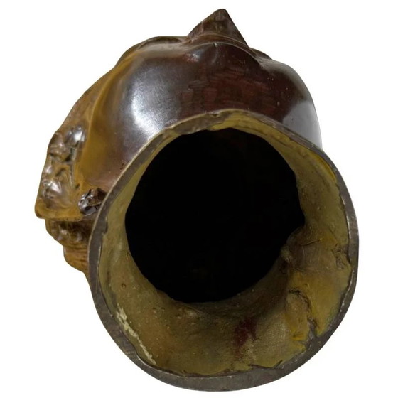 Cabeza de Buda de Bronce Estilo Jemer – Símbolo de Paz H 20 x An 11 – Esculturas, Bronze (photo 9 of 9)