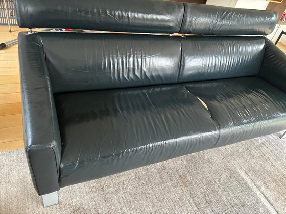 Image 1 of Divano Leolux Patachou 3 posti in pelle Wapiti 301 Slate Blue