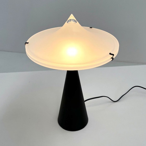 Image 1 of Schwarze Alien-Tischleuchte von Cesaro L. für Tre Ci Luce, 1980er Jahre