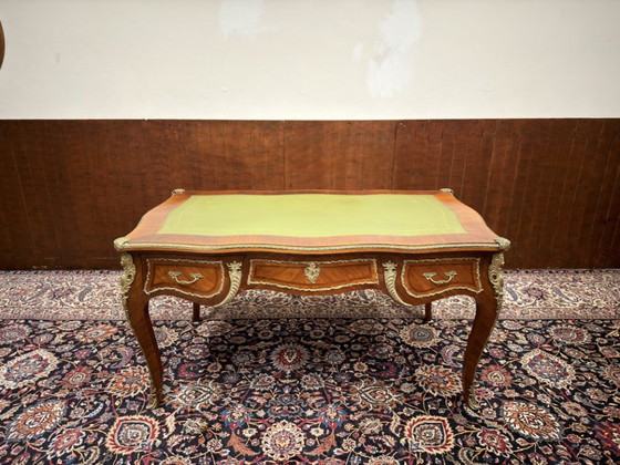 Scrivania antica francese Luigi XIV – Scrivanie, Leather, Wood (photo 4 of 22)