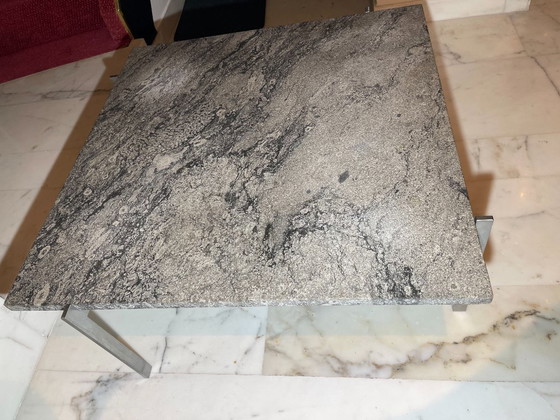 Image 1 of Tavolino Poul Kjærholm PK61 per E Kold Christensen (marmo fossile Porsgrunn)