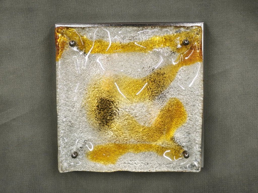 Aplique de pared o plafón de cristal de Murano, Mazzega, estilo Toni Zuccheri, Italia