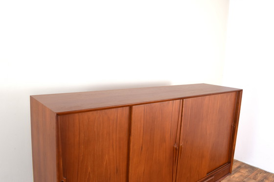 Image 1 of Mid-Century Danish Teak Highboard Model 13 By Gunni Omann For Omann Jun, 1960S.