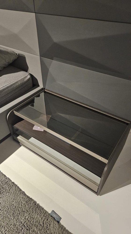 Letto Hexa con comodini – Lazzoni, Letti matrimoniali, Vetro, Tessile (photo 5 of 5)