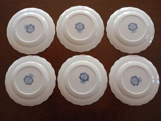 Piatti piani inglesi Ridgway 'Windsor' blu e bianco – Stoviglie, Porcelain (photo 14 of 22)