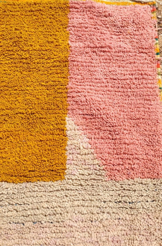 Tapis en laine naturelle tissé main a motifs colorés 140/260 cm – Alberto Bazzani, Wool (photo 6 of 8)