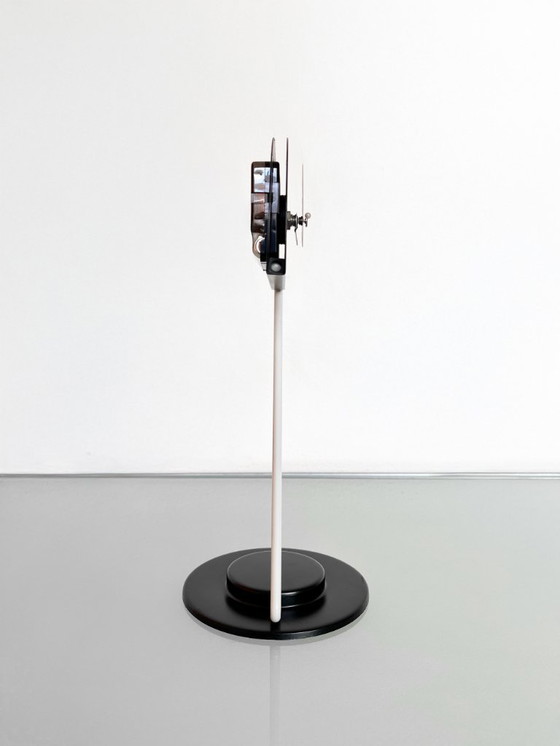 Image 1 of Vintage 80s Nicolai Canetti design table clock