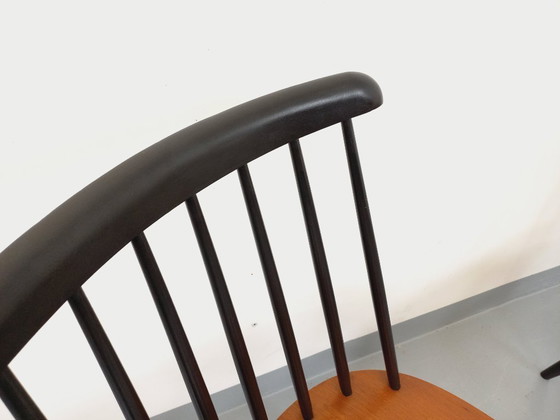 Image 1 of Paire de chaises scandinaves vintage Fanett par Ilmari Tapiovaara en teck et bois noir des années 50 60